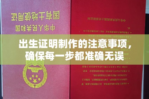 南谯出生证明制作的注意事项，确保每一步都准确无误